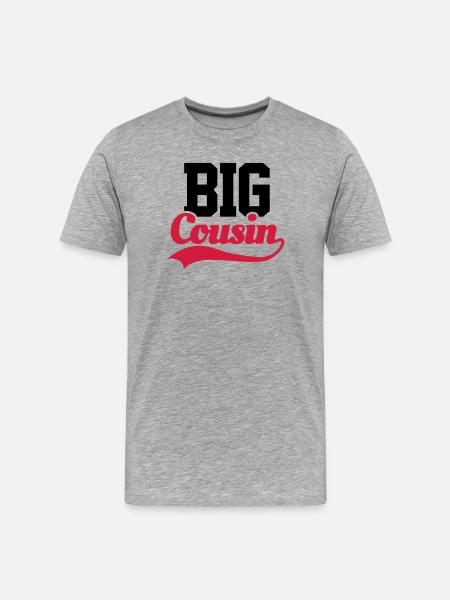 Big Cousin - Men's Premium Organic T-Shirt - heather grey