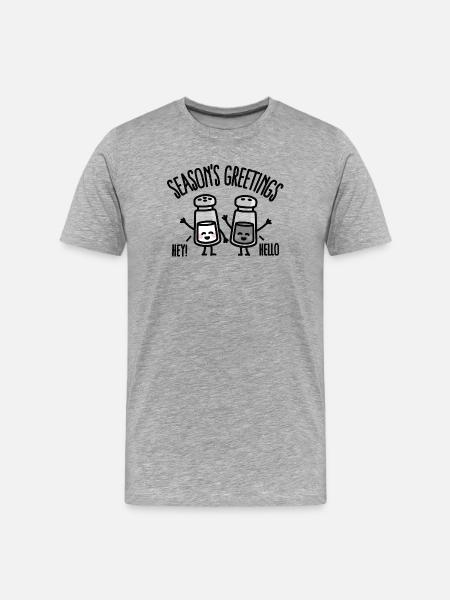 Season's greetings - Men's Premium Organic T-Shirt - heather grey