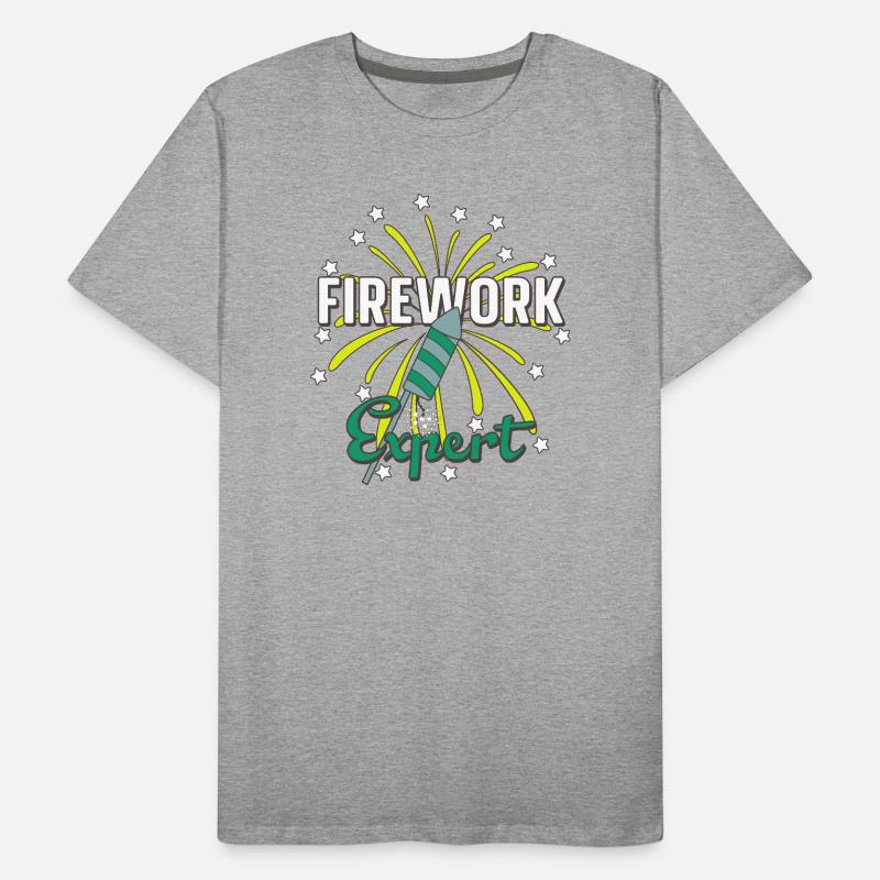 Firework Expert Men's Premium Organic T-Shirt