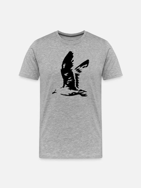 seagull - Men's Premium Organic T-Shirt - heather grey