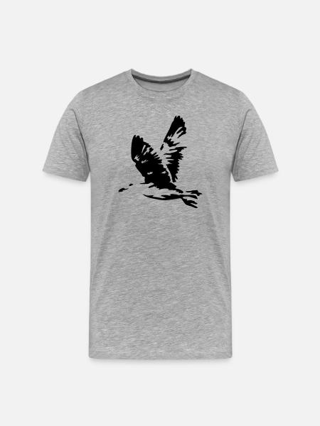 mouette - T-shirt bio Premium Homme - gris chiné