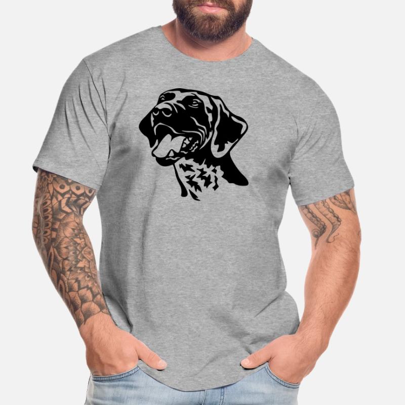 German shorthaired pointer head Men's Premium Organic T-Shirt