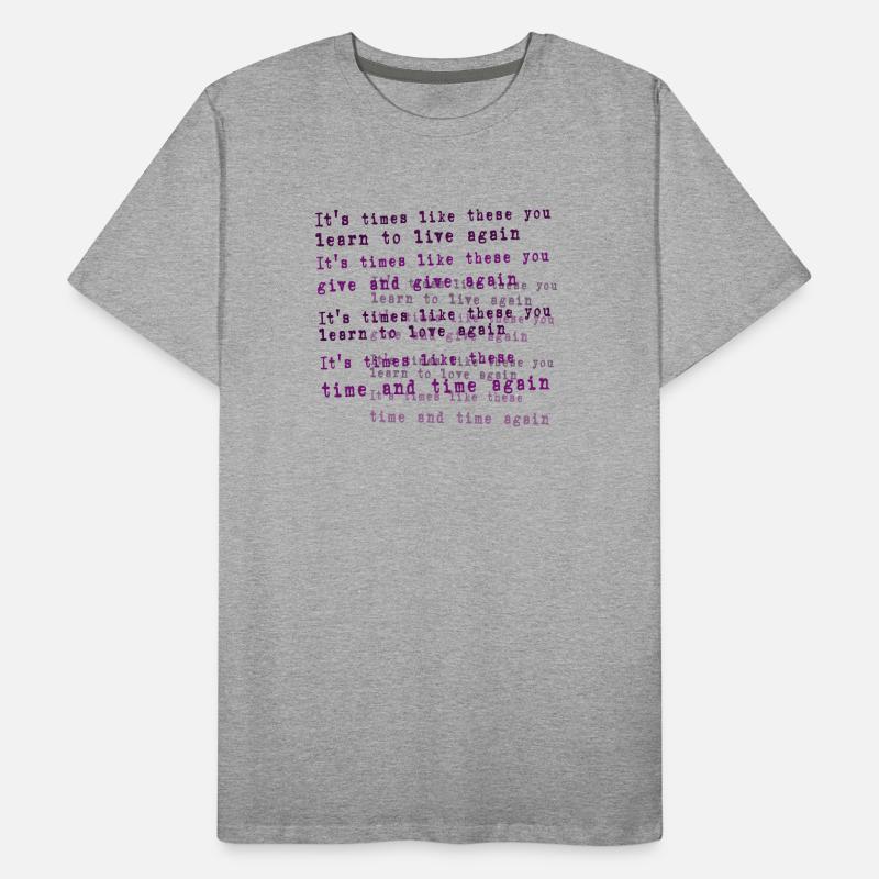 Foo Fighters lyrique T-shirt bio Premium Homme