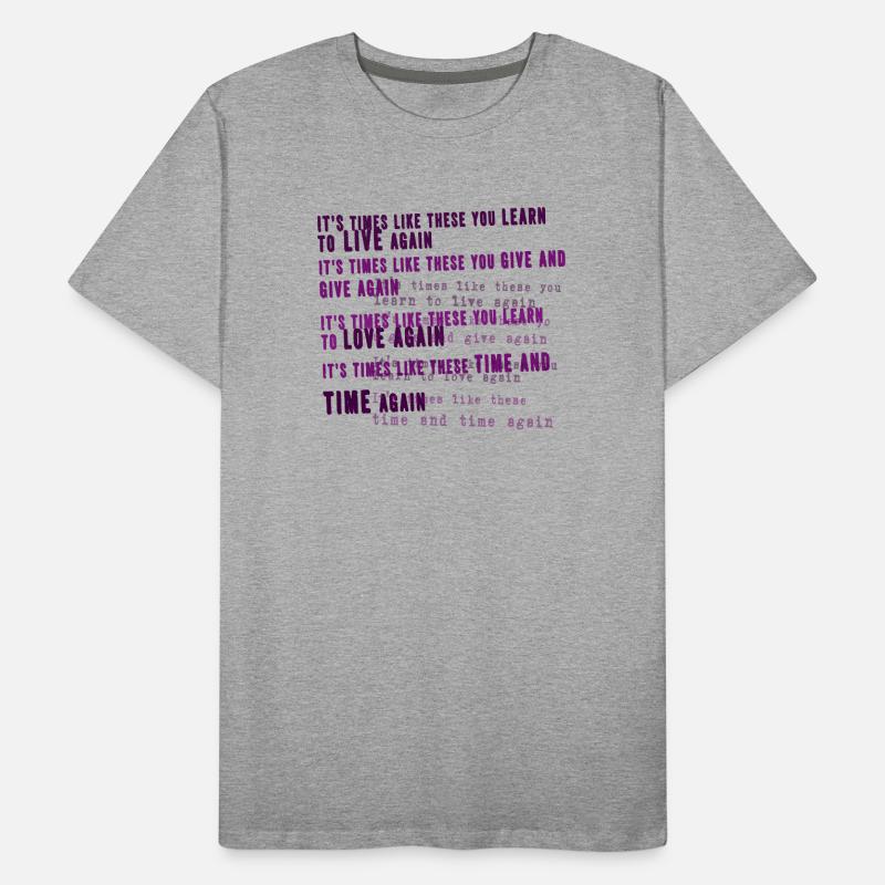 Foo Fighters lyrique T-shirt bio Premium Homme