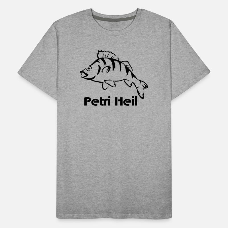 Barsch Angler Männer Premium Bio T-Shirt