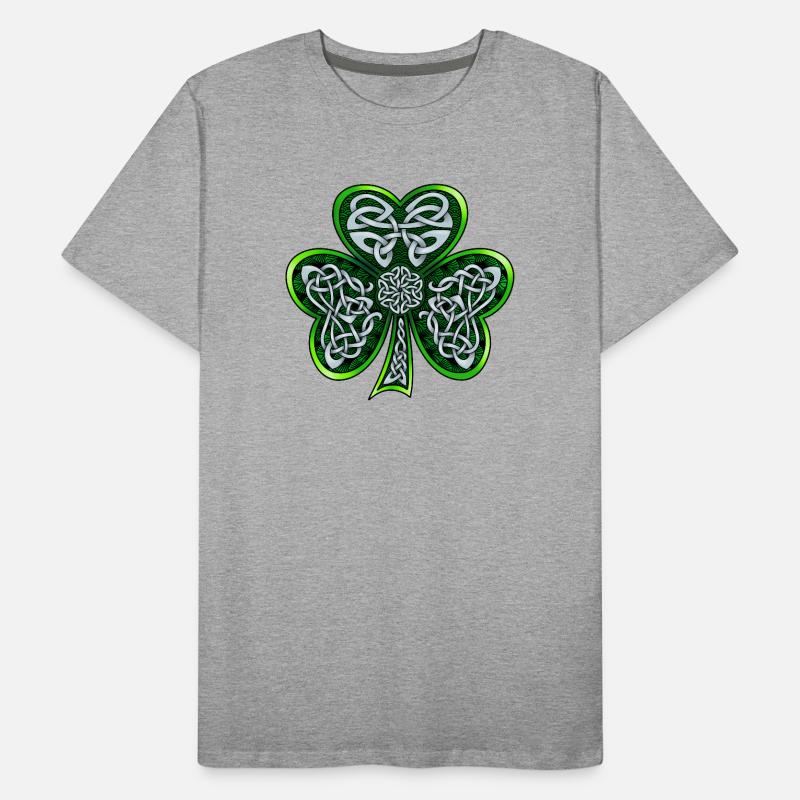 Shamrock celtique T-shirt bio Premium Homme