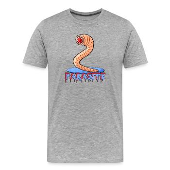 Parasite - parasite d'horreur comme la vermine - T-shirt bio Premium Homme - gris chiné - Devant - Damien (186cm)