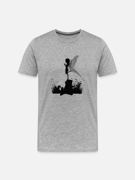 Cute little fairy - Men's Premium Organic T-Shirt - heather grey