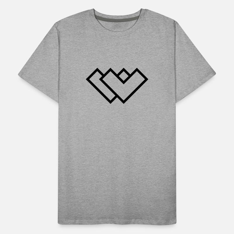 W - Logo Männer Premium Bio T-Shirt