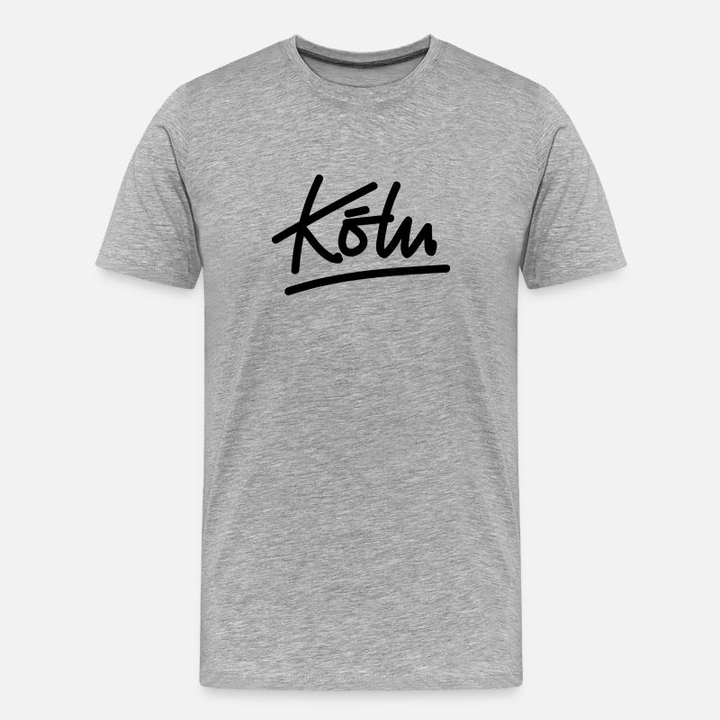 Cologne - écriture - T-shirt bio Premium Homme - gris chiné