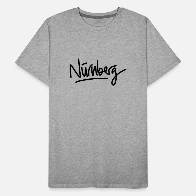 Nuremberg - écriture T-shirt bio Premium Homme