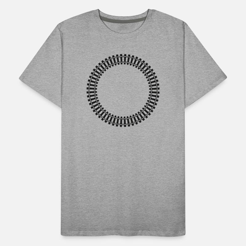 Model Railway Frame Rail Network Men's Premium Organic T-Shirt