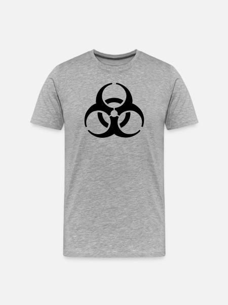 Biohazard - Biohazard symbol -Biohazard - Men's Premium Organic T-Shirt - heather grey