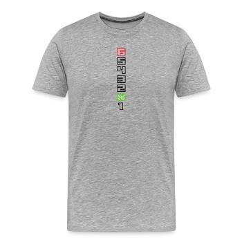 Gangschaltung Motorräder Motorrad Biker Bike - Männer Premium Bio T-Shirt - Grau meliert - Vorne - Damien (186cm)