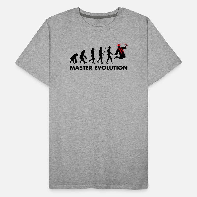 Master Evolution Prüfung Bestanden Schulabschluss Männer Premium Bio T-Shirt