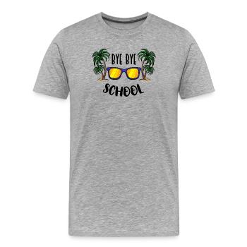 Schule Schulabschluss Prüfung Bestanden Master - Männer Premium Bio T-Shirt - Grau meliert - Vorne - Damien (186cm)