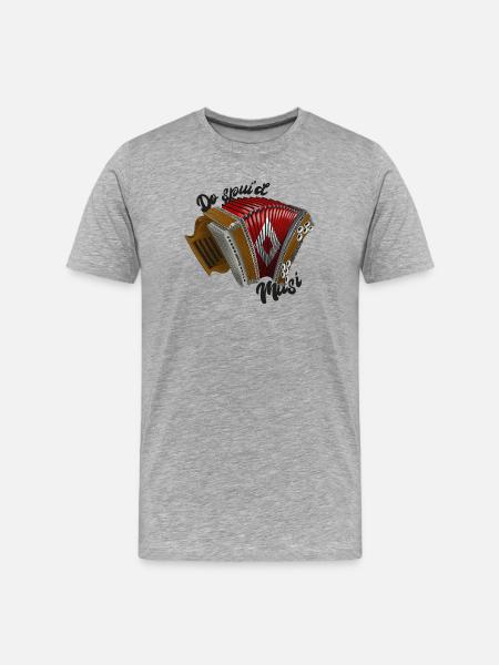 Do spui'd Musi // dark | ZiachON! - Men's Premium Organic T-Shirt - heather grey