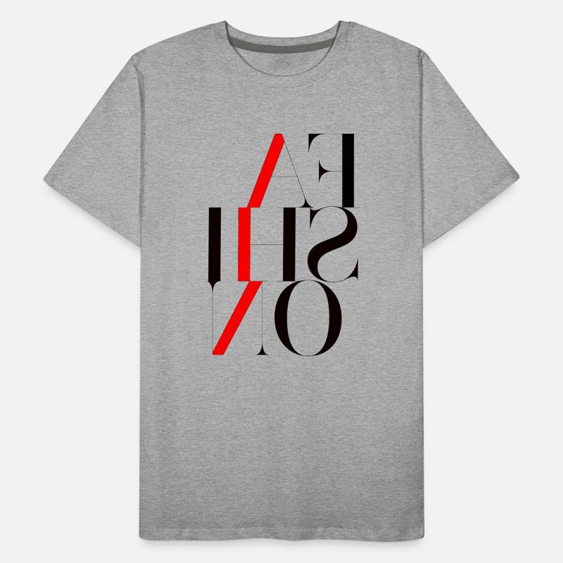 Graphically powerful with red lightning bolt Men's Premium Organic T-Shirt