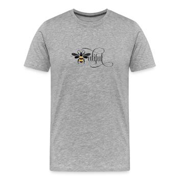Bee Beautiful Beauty Beauty Bee Beekeeper Gift - Men's Premium Organic T-Shirt - heather grey - Front - Damien (186cm)