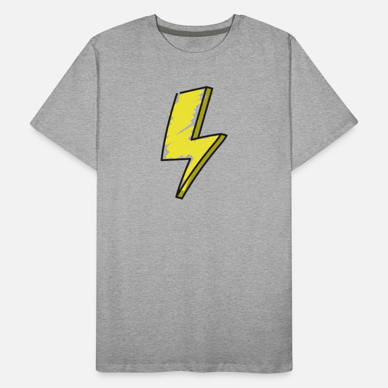 Lightning - illustration Men's Premium Organic T-Shirt