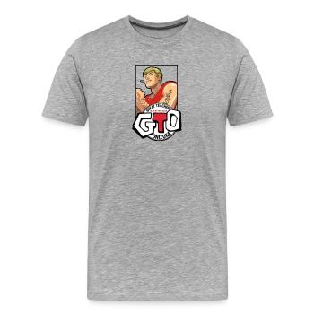 Onizuka Great Teacher - T-shirt bio Premium Homme - gris chiné - Devant - Damien (186cm)