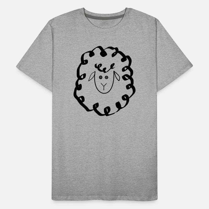 Sheep Sheep Lamb Men's Premium Organic T-Shirt