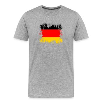 Allemagne Allemagne Deutschland - T-shirt bio Premium Homme - gris chiné - Devant - Damien (186cm)