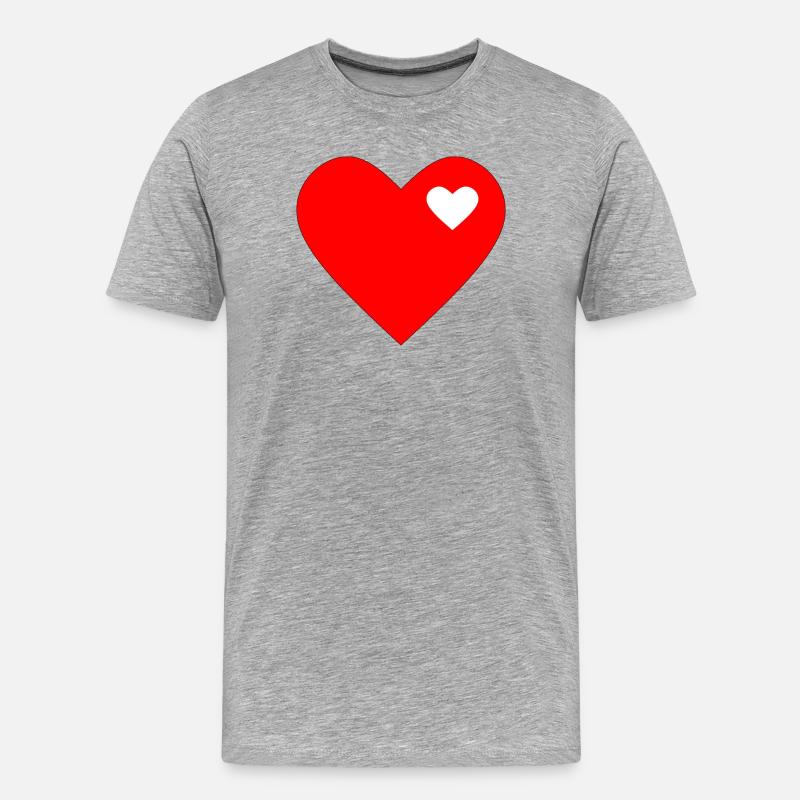 Saint-Valentin, Saint-Valentin, Saint-Valentin - T-shirt bio Premium Homme - gris chiné