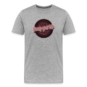 Pinup your Life - Leopard Pink - T-shirt bio Premium Homme - gris chiné - Devant - Damien (186cm)