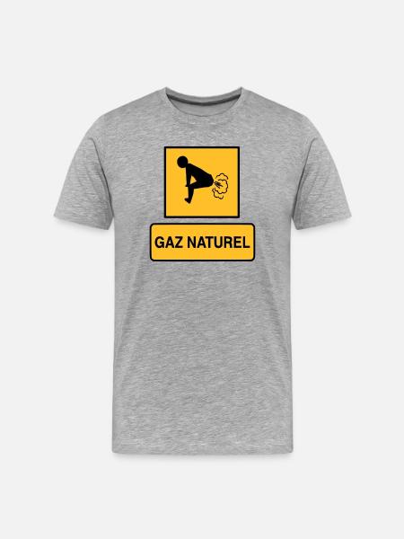 Natural gas - Men's Premium Organic T-Shirt - heather grey