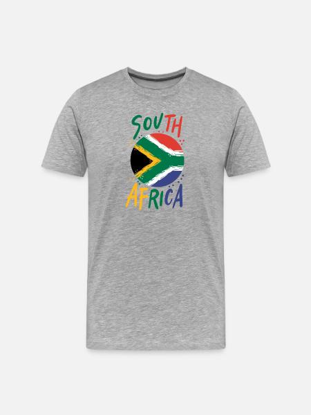 Afrique du Sud - T-shirt bio Premium Homme - gris chiné