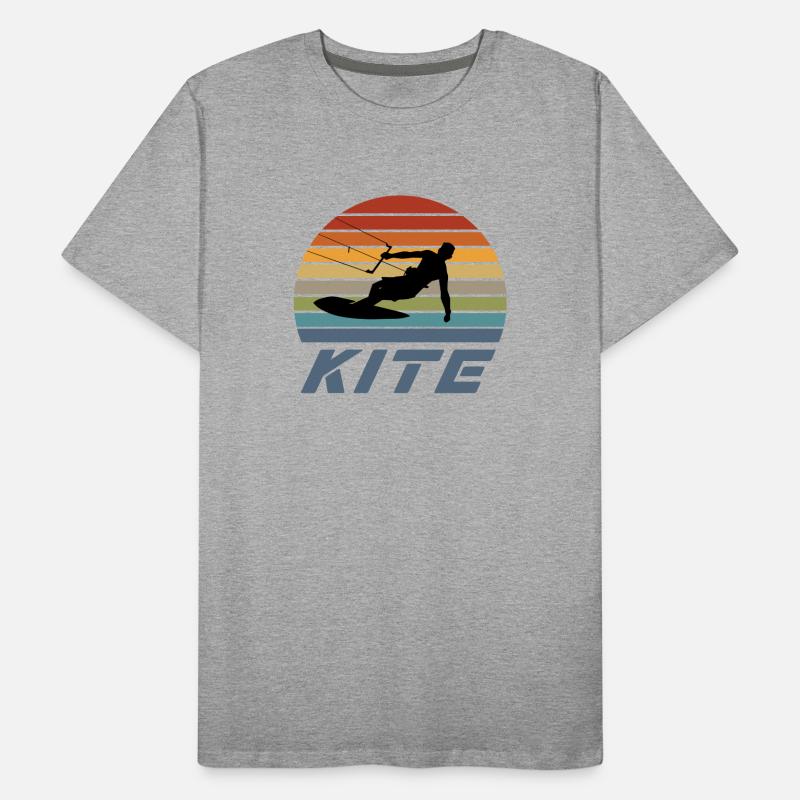 Conception de cerf-volant T-shirt bio Premium Homme