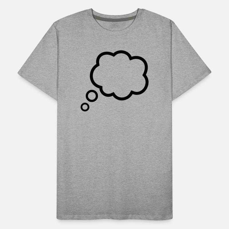 Thinking Bubble Comic Thought Bubble Bubble Thoughts Men's Premium Organic T-Shirt