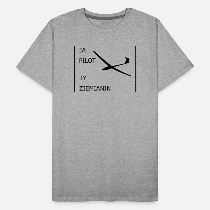 Glider pilot szybowcowy Men's Premium Organic T-Shirt