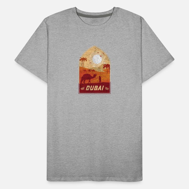 Dubai vintage camel design / gift idea Men's Premium Organic T-Shirt