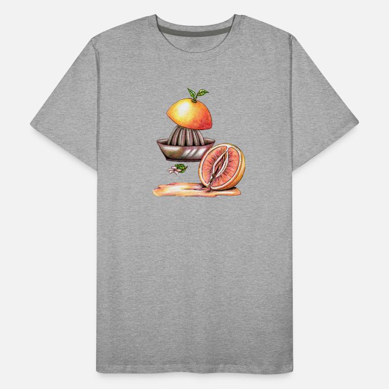 Pamplemousse vulve T-shirt bio Premium Homme