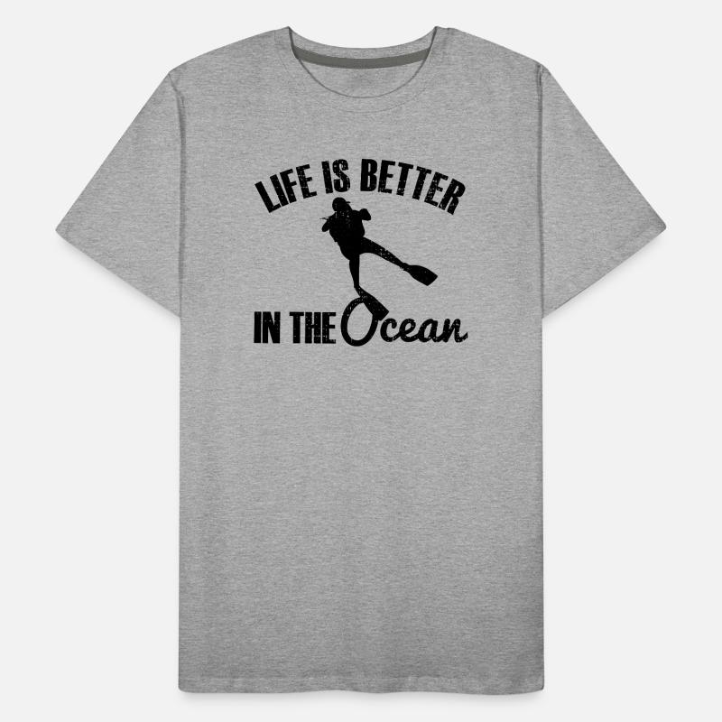 Plongée plongée T-shirt bio Premium Homme