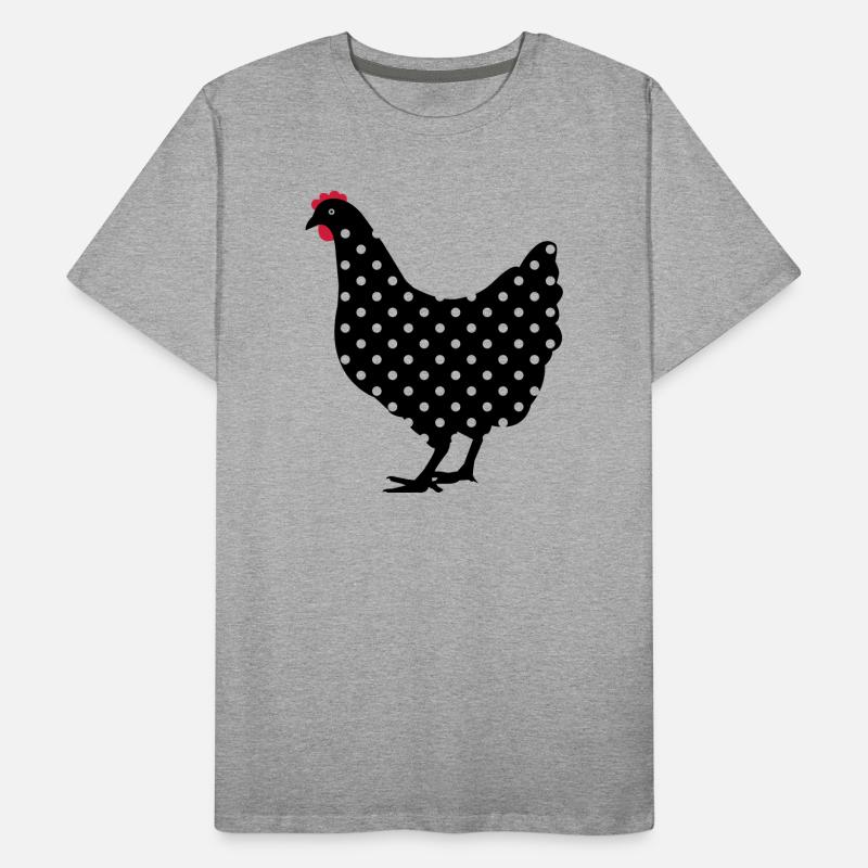 Chicken hen spotted Men's Premium Organic T-Shirt