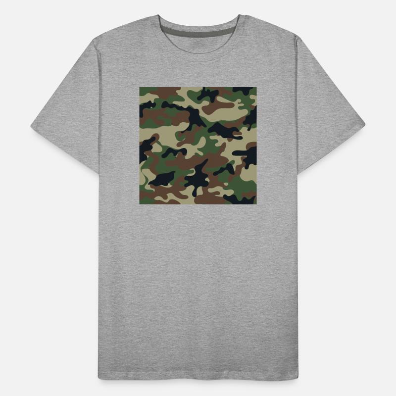 Wallpapered traditional camouflage patterns Men's Premium Organic T-Shirt