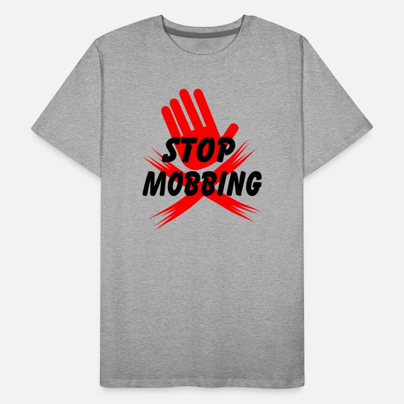 Arrêtez de harceler la main T-shirt bio Premium Homme