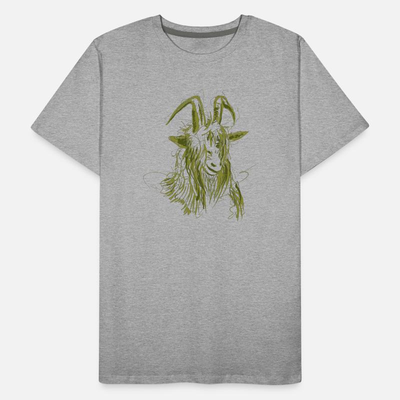 chèvre (vert) T-shirt bio Premium Homme