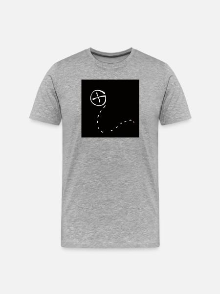 Geocaching face mask - Men's Premium Organic T-Shirt - heather grey