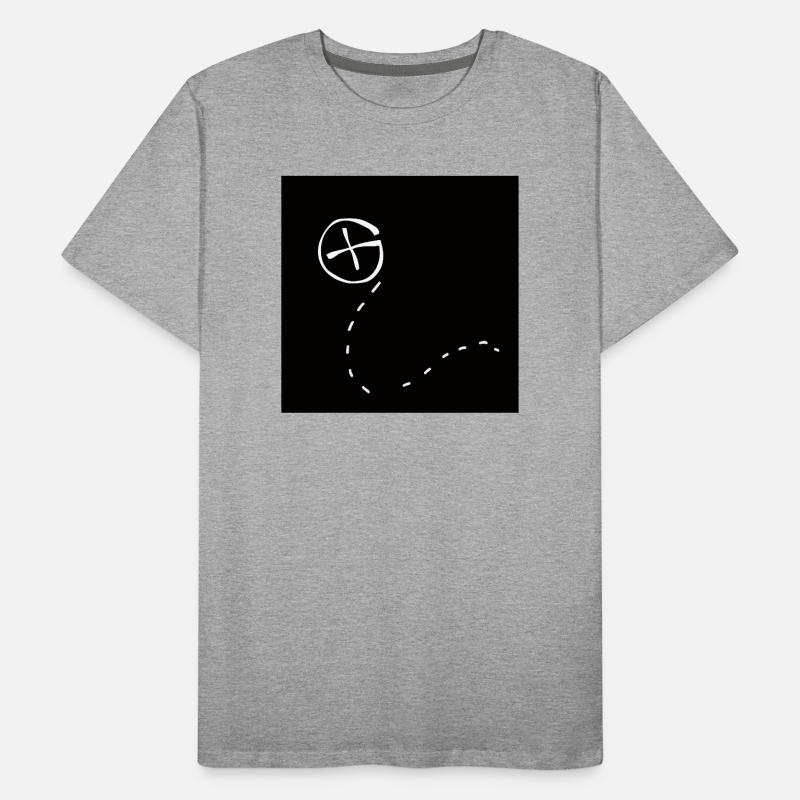 Masque de géocaching T-shirt bio Premium Homme