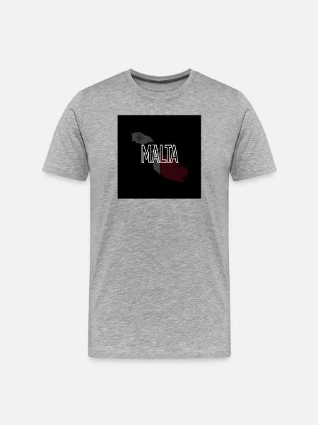 Malte - T-shirt bio Premium Homme - gris chiné