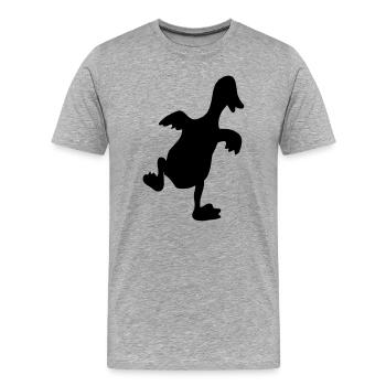 Caneton Anadon Entlein Caneton Caneton - T-shirt bio Premium Homme - gris chiné - Devant - Damien (186cm)