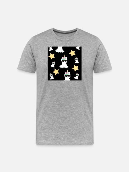 alpaga - T-shirt bio Premium Homme - gris chiné