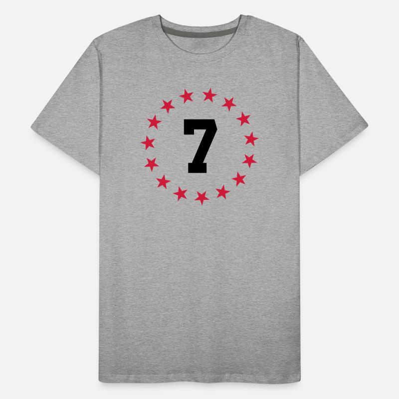 Number 7 Men's Premium Organic T-Shirt