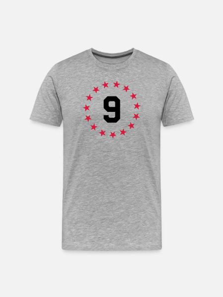 Chiffre 9 - T-shirt bio Premium Homme - gris chiné