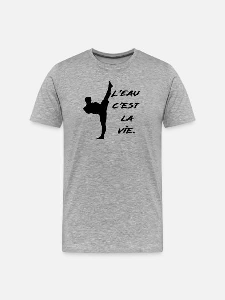 JCVD - T-shirt bio Premium Homme - gris chiné