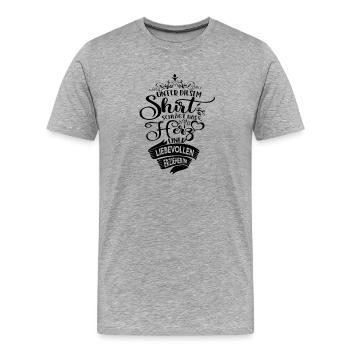 Erzieherin geschenkideen - Männer Premium Bio T-Shirt - Grau meliert - Vorne - Damien (186cm)